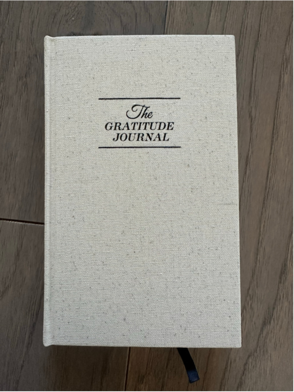 NEW The Gratitude Journal One Size Beige Black Notebook